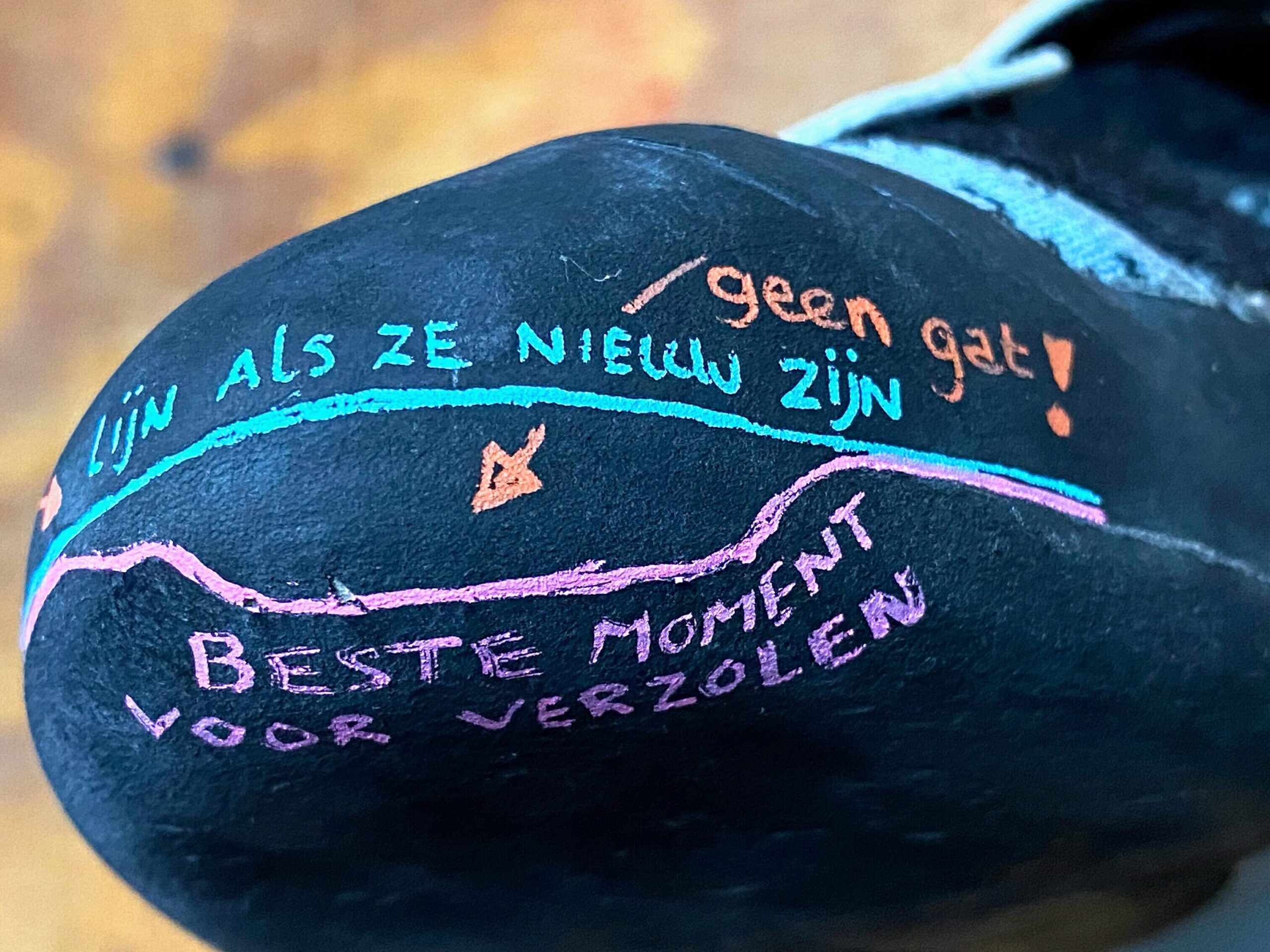 Schoenen worden verzoold